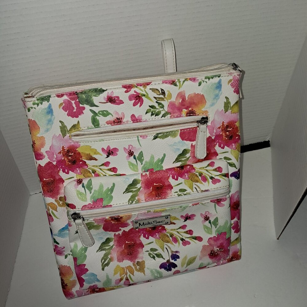 Multi Sac Backpack Floral Pattern - image 1